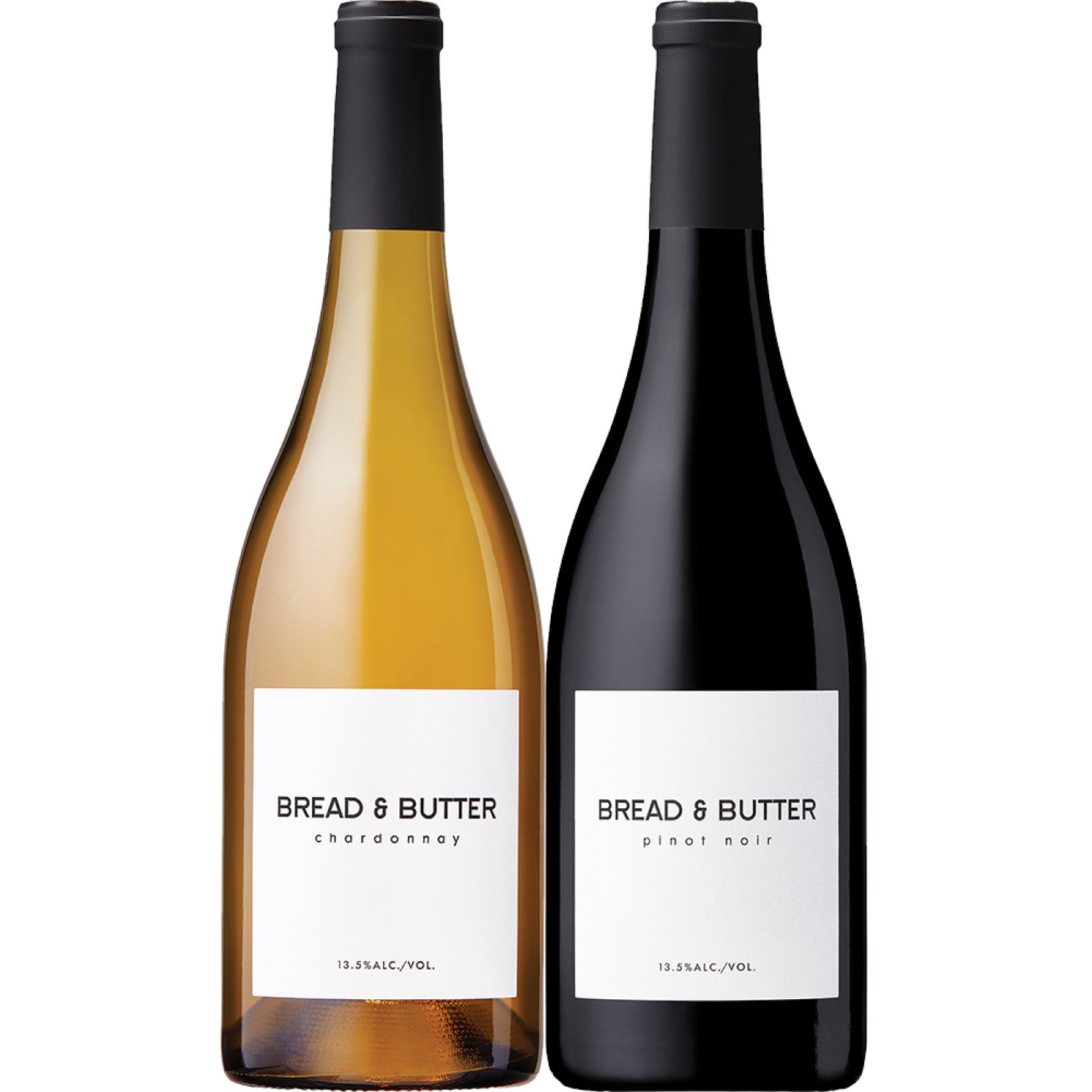 【送料無料!!とろ旨キャンペーン】ブレッド&バター シャルドネ、ピノ・ノワール 2本セット