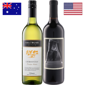 【限定2セット】６８９の上級キュベと新世界のシャルドネのセット。マスター・アンド・サーバント ナパ・ヴァレー カベルネ・ソーヴィニヨン、ソルトブッシュ シャルドネ