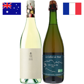 【限定2セット】甘くてすっきり、白とシードルスパークリング 　トレッド・ソフトリー モスカート、ル・セリエ・ド・ボール シードル  ブリュット