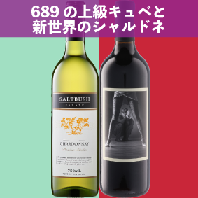 【限定2セット】６８９の上級キュベと新世界のシャルドネのセット。マスター・アンド・サーバント ナパ・ヴァレー カベルネ・ソーヴィニヨン、ソルトブッシュ シャルドネ